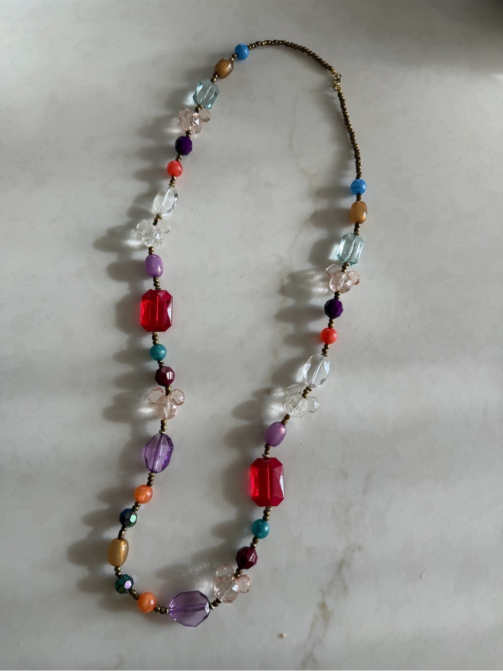 Mickey Mouse Gem Necklace, 18 Inches